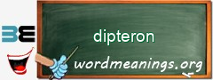 WordMeaning blackboard for dipteron